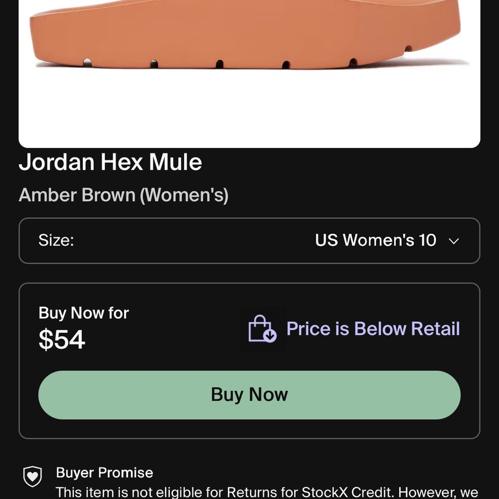 Jordan Women's Hex Mule in Amber Brown